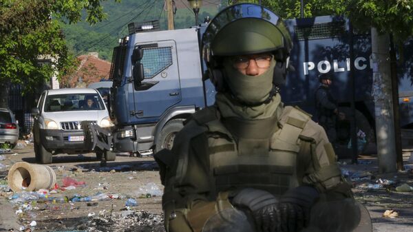 Полиция и солдаты KFOR на севере Косово