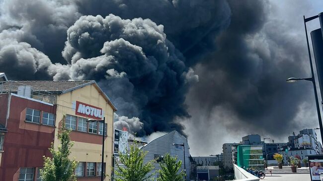 Пожар в Обервилье