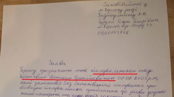 Заявления гражданки Украины, которая планировала вывозить из новых регионов детей, оставшихся без попечения родителей Заявления гражданки Украины, которая планировала вывозить из новых регионов детей, оставшихся без попечения родителей