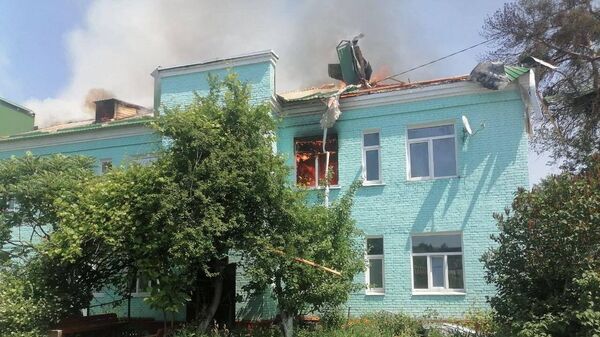 Пожар в жилом доме в Шебекино