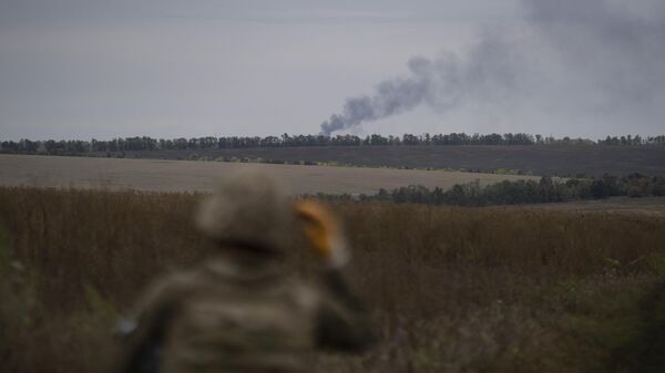 Дым в Харьковской области
