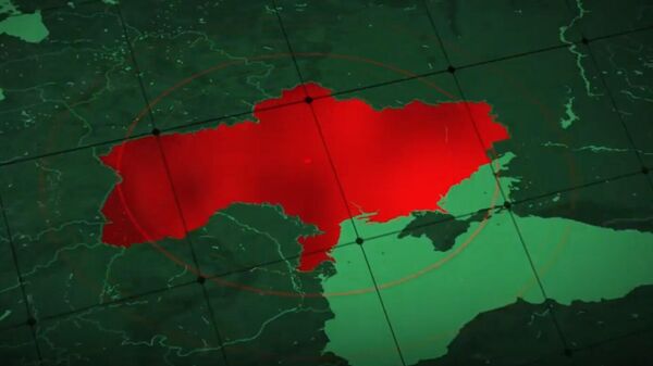 Кадр из опубликованного правительством Венгрии видеоролика, на котором Крым находится вне состава Украины