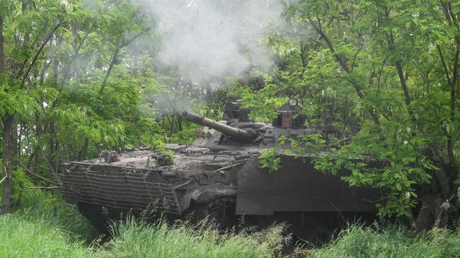 Боевая машина БМП-3 в зоне проведения СВО