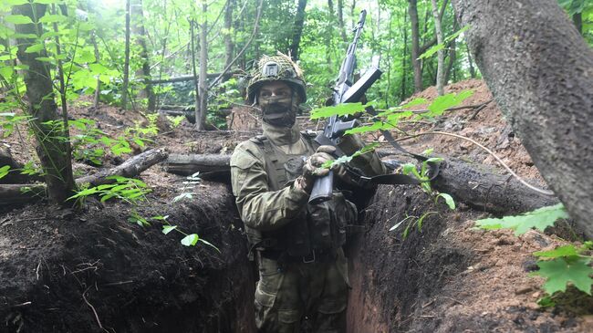 Военнослужащий ВС России в зоне проведения СВО