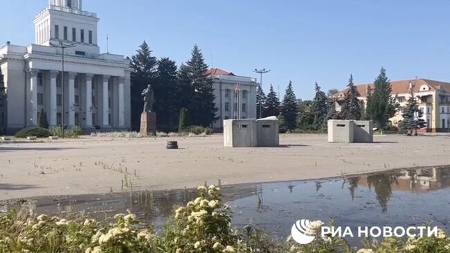 Затопление Новой Каховки после обстрела ВСУ Каховской ГЭС