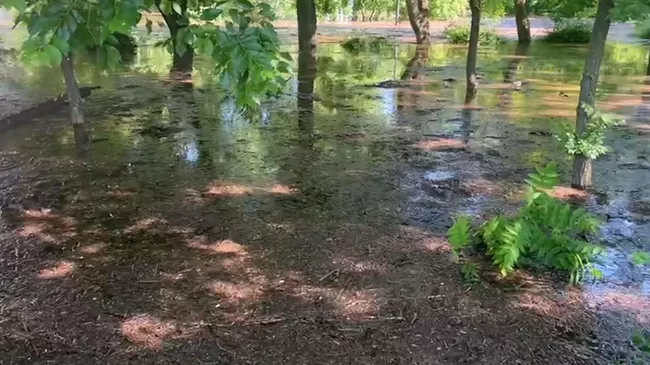 Подтопление в Новой Каховке