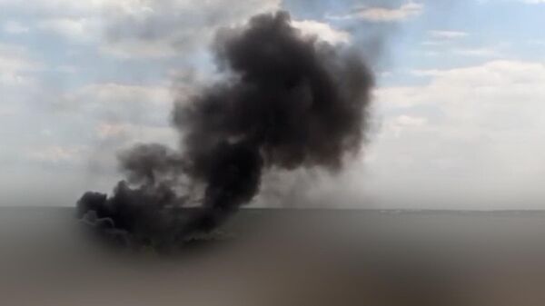 Густой черный дым над Шебекино: последствия обстрела города военными ВСУ