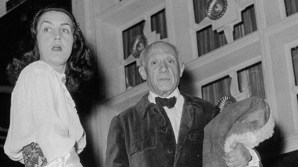 Франсуаза Жило и Пабло Пикассо. 1953