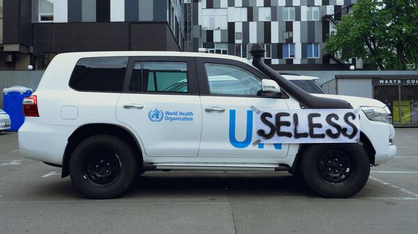 Служебный автомобиль миссии ООН в Киеве, Украина
