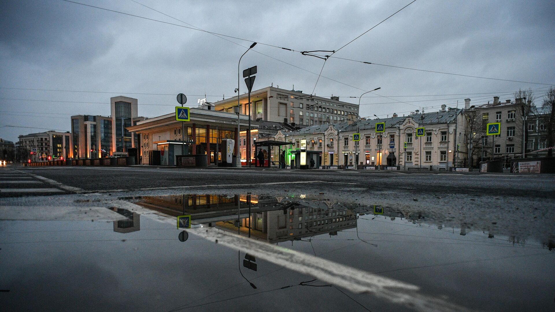 Здание станции Московского метрополитена Чистые пруды - РИА Новости, 1920, 08.07.2023