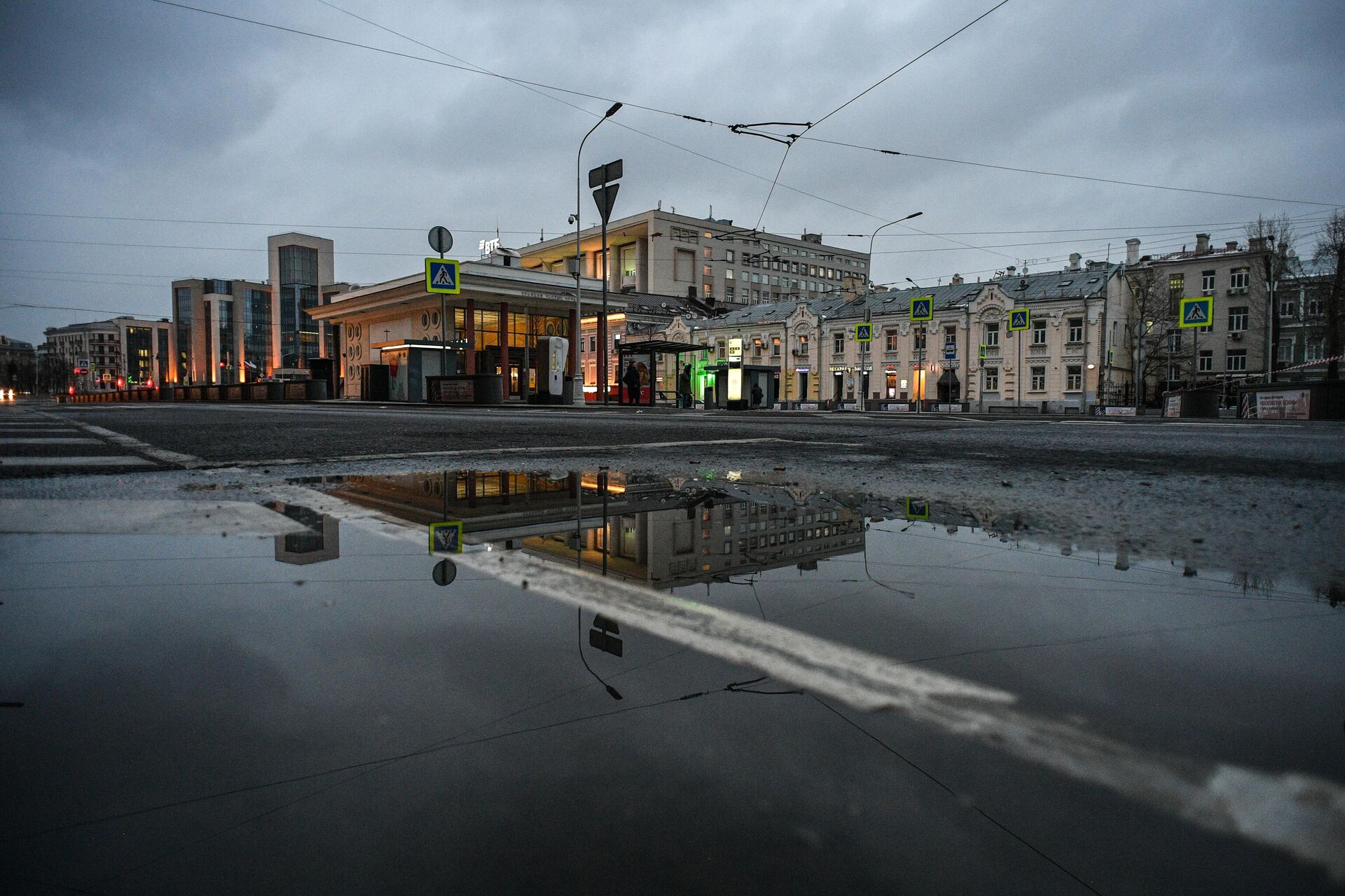 Здание станции Московского метрополитена Чистые пруды - РИА Новости, 1920, 08.06.2023