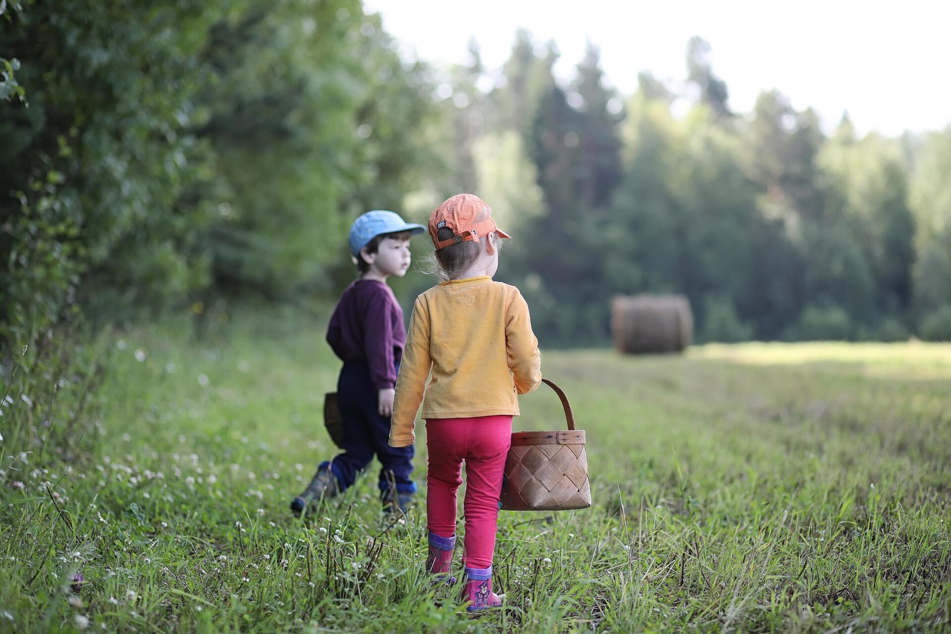 Дети идут в лес  - РИА Новости, 1920, 08.06.2023