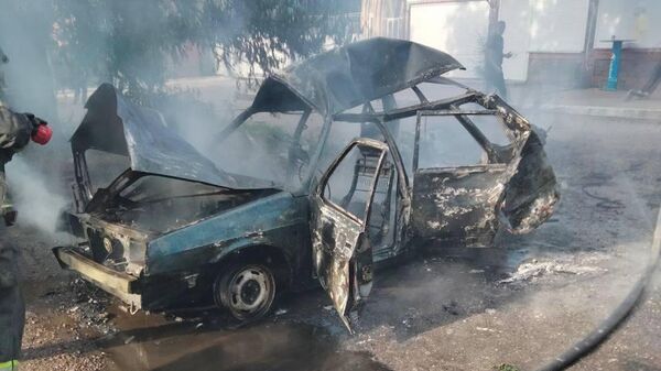 Автомобиль, который взорвался в Бердянске
