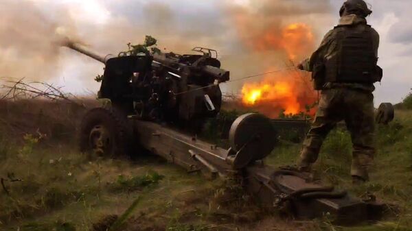 Артиллерист об уничтожении украинского опорного пункта и оператора беспилотника