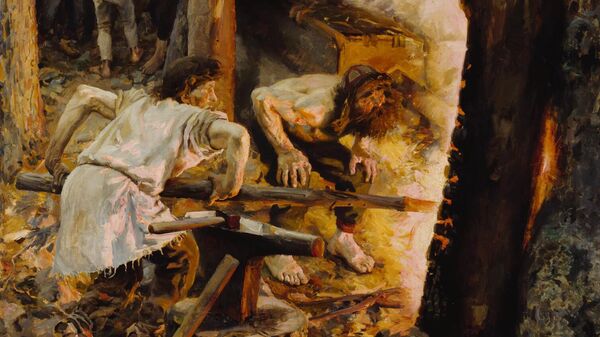 А. Галлен-Каллела Создание Ильмариненом Сампо, 1893 год А. Галлен-Каллела Создание Ильмариненом Сампо, 1893 год