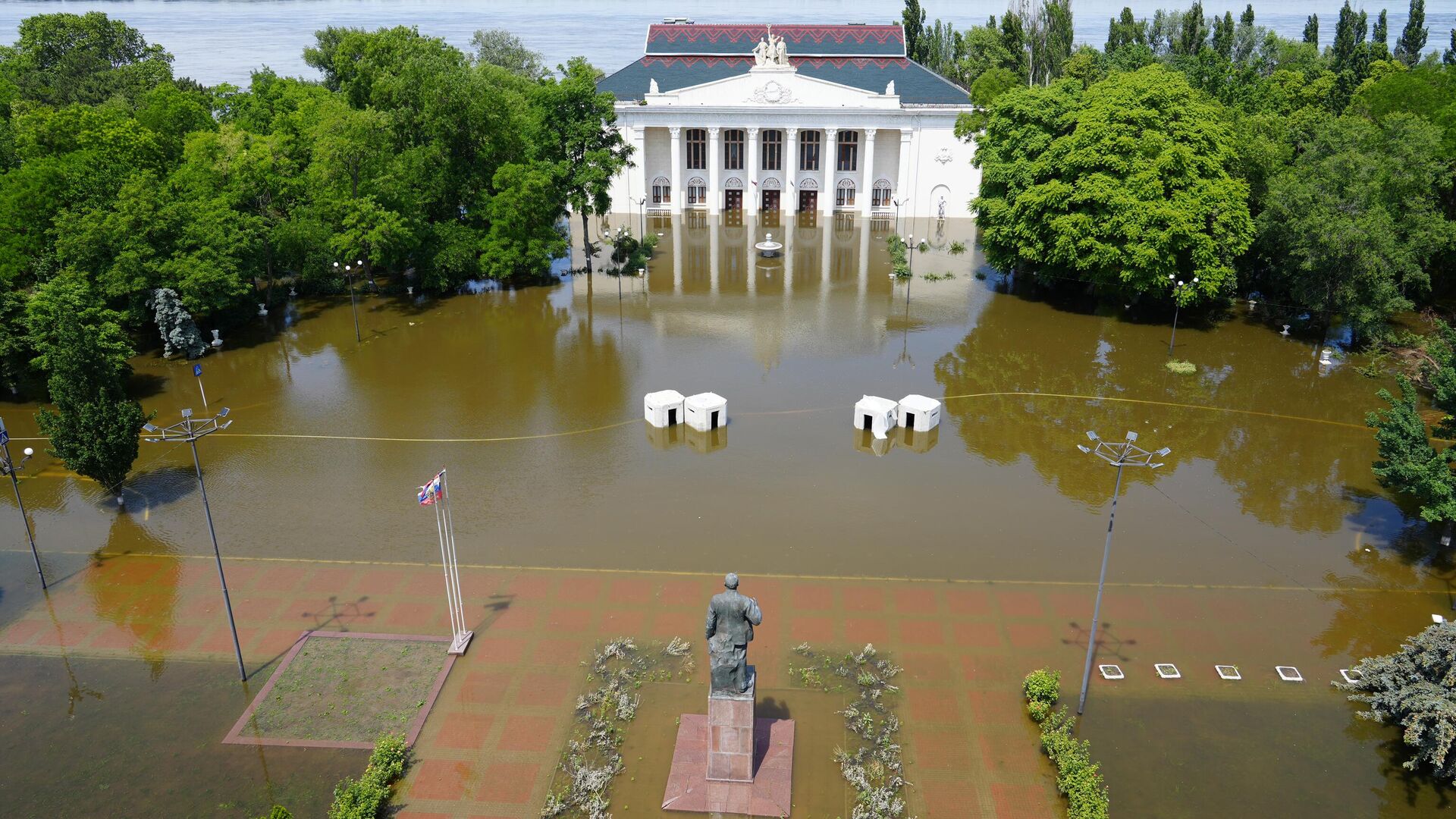 Центр Новой Каховки - РИА Новости, 1920, 09.06.2023