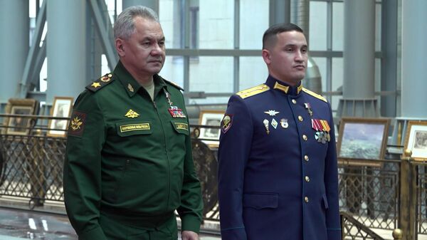 Вручение медалей Золотая Звезда российским военнослужащим