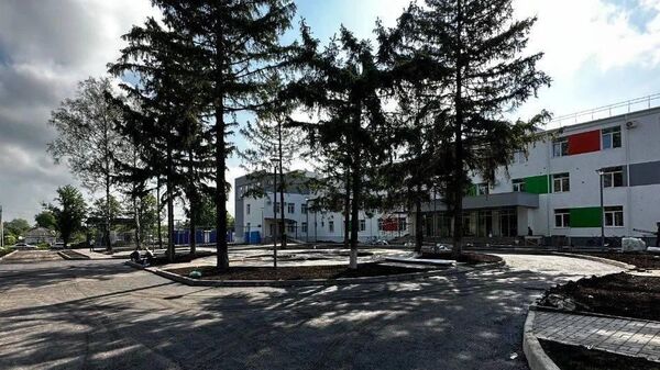 Восстановленная городская больница в Волновахе