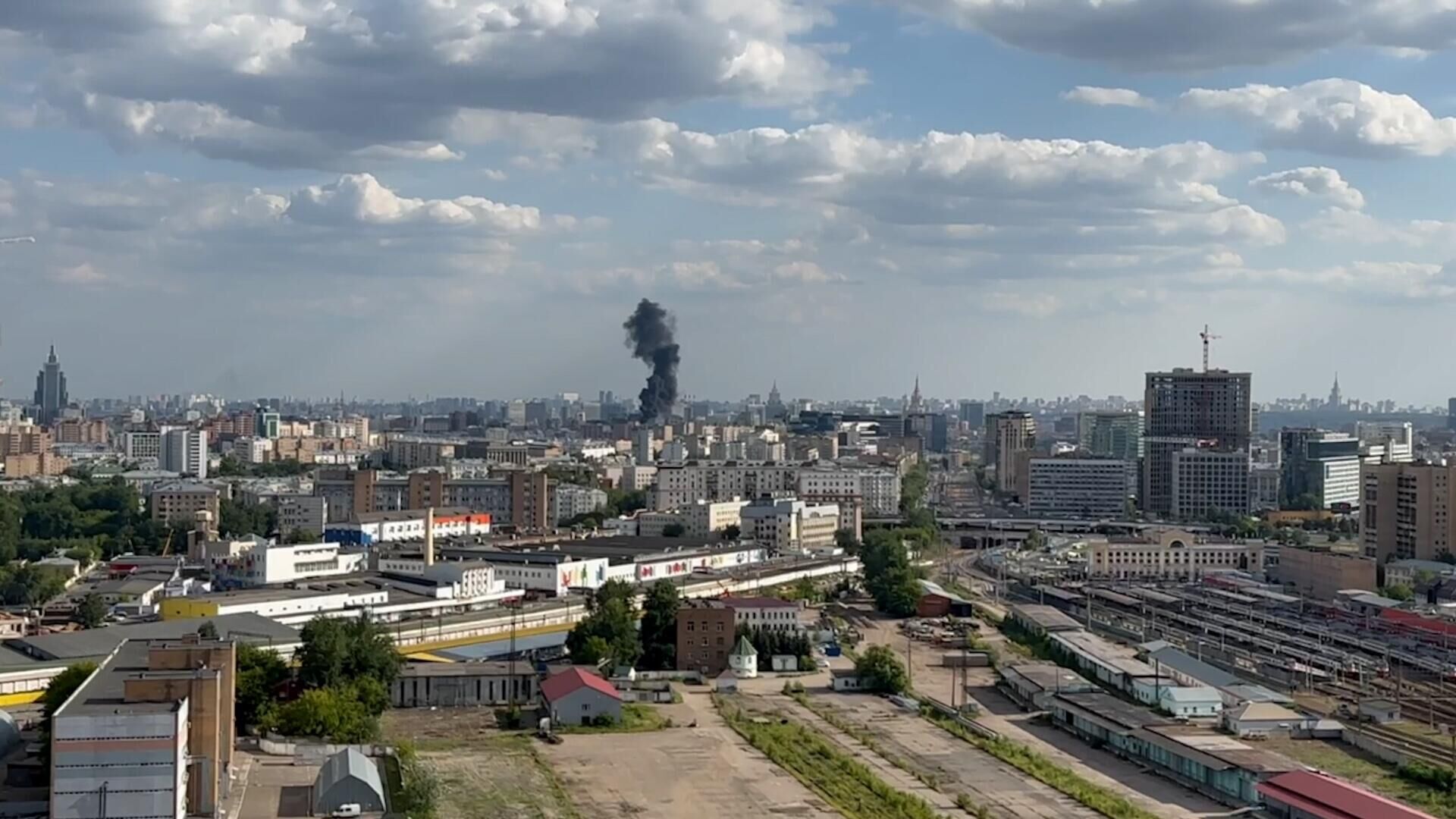 Пожар на Миусской площади в Москве - РИА Новости, 1920, 18.06.2023