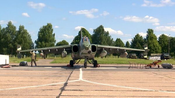 Кадры штурмовика Су-25, совершившего более 200 боевых вылетов