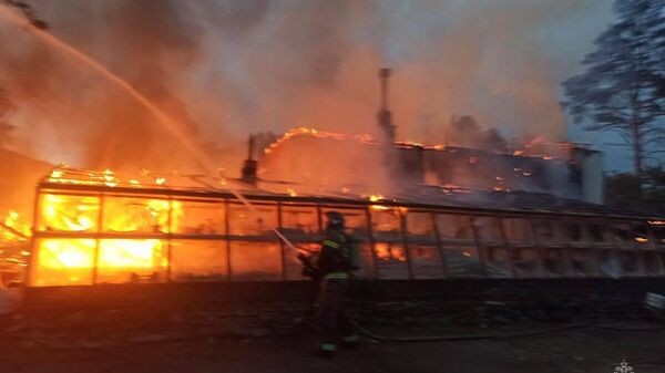 Пожар в Чемальском районе, урочище Куюм эко-парк Сад Пионов