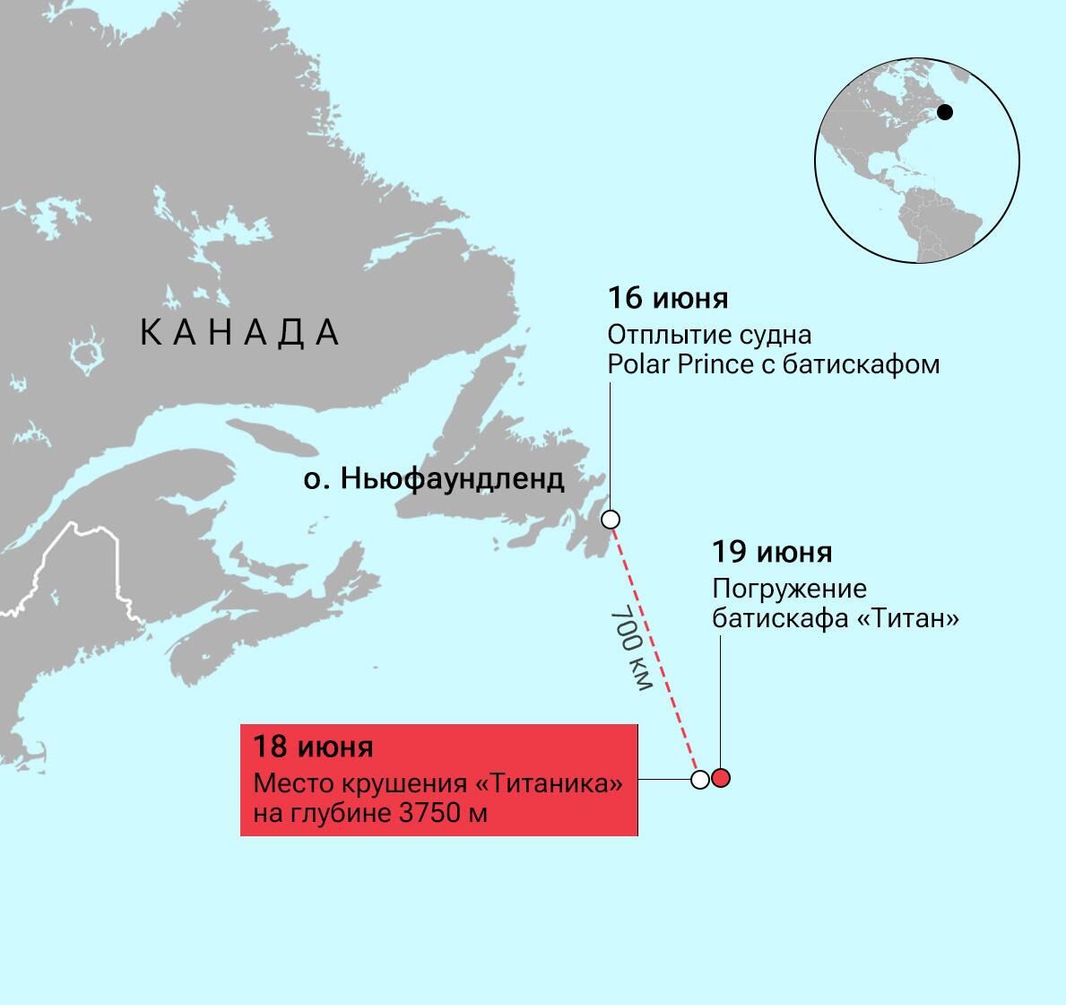 Маршрут титаника на карте и место