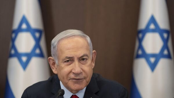 Премьер-министр Израиля Биньямин Нетаньяху на заседании кабинета министров в Иерусалиме
