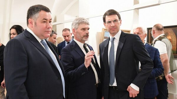 Щёголев и Руденя приняли участие в открытии выставки Русский мир в Твери