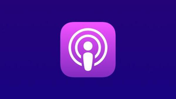 Apple podcasts подкасты логотип (500х500) синий