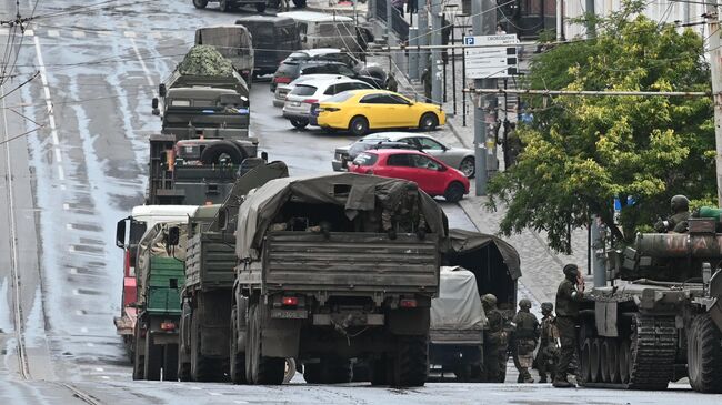 Бойцы ЧВК Вагнер на улице Ростова-на-Дону