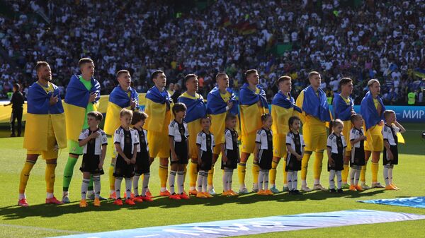 Футболисты сборной Украины