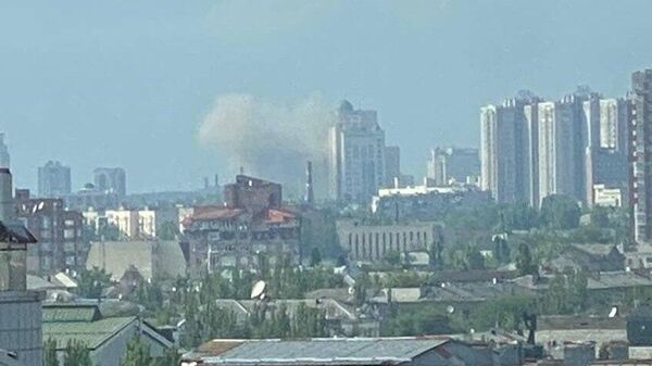 В Донецке после обстрела