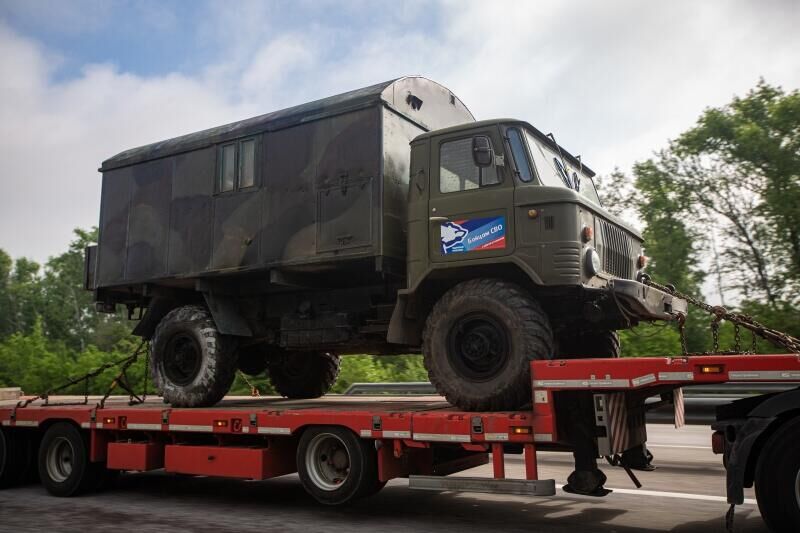 Баня на колесах для отправки в зону специальной военной операции - РИА Новости, 1920, 26.06.2023