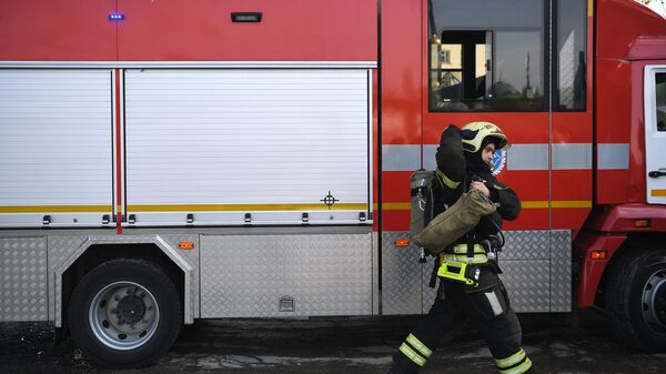 В Краснодарском крае ликвидировали открытое горение в складском здании