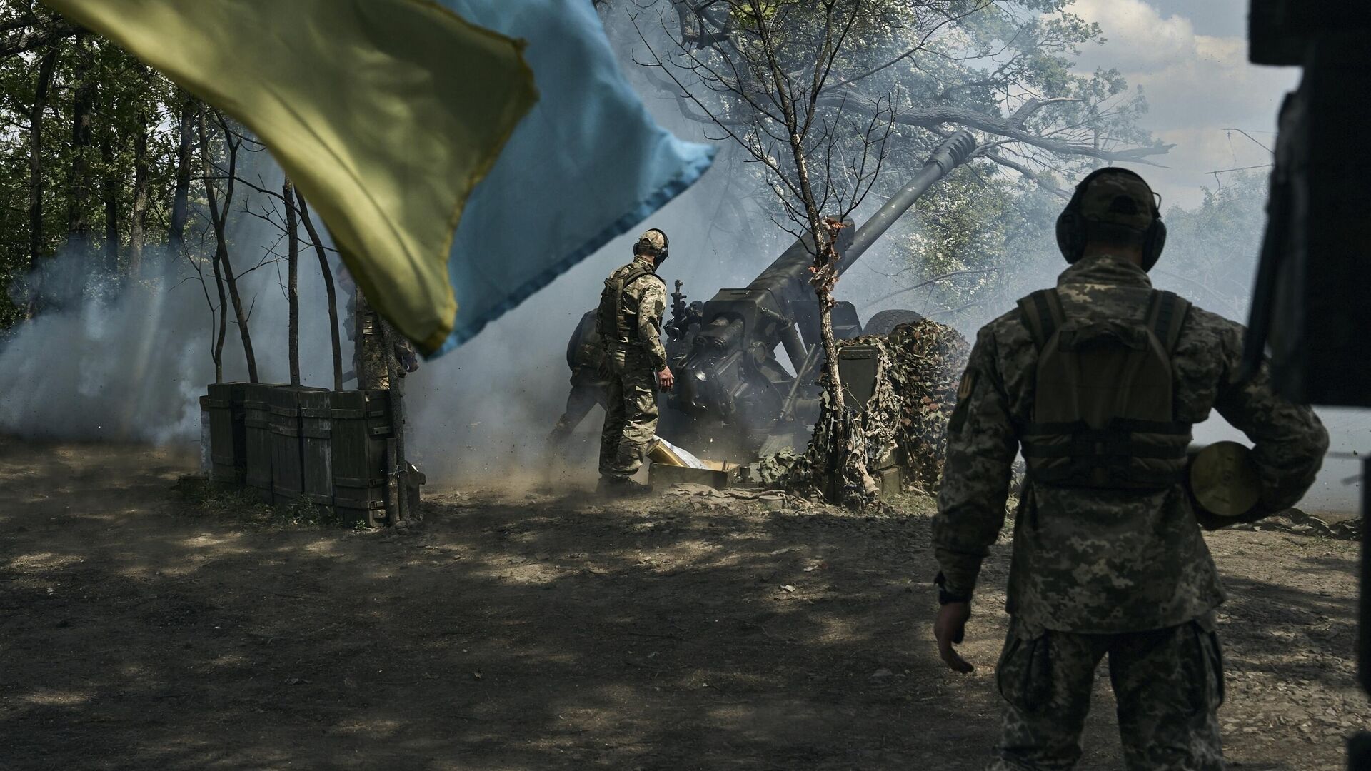 Украинские военнослужащие на линии соприкосновения в Донецкой Народной Республике - РИА Новости, 1920, 30.06.2023