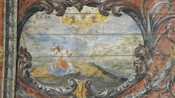 Кирха Святой Анны в Гвардейском, потолочные росписи