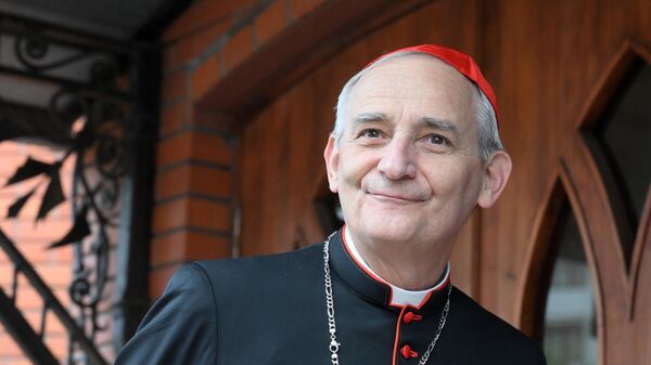 Председатель католической конференции епископов Италии, посланник Папы Римского кардинал Маттео Дзуппи в Москве