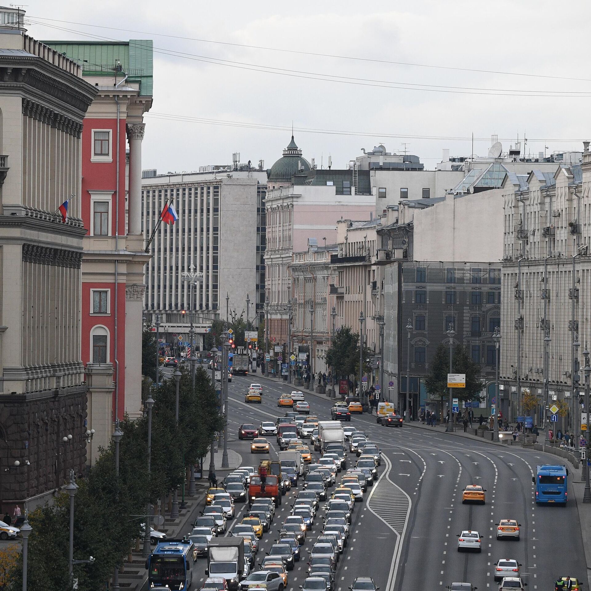 В Москве на Тверском бульваре перекрыли движение - РИА Новости, 06.07.2023