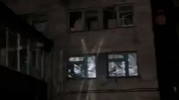 Последствия обстрела больницы и жилых домов в Макеевке