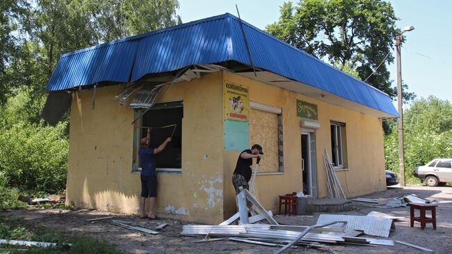 Последствия обстрела в Макеевке