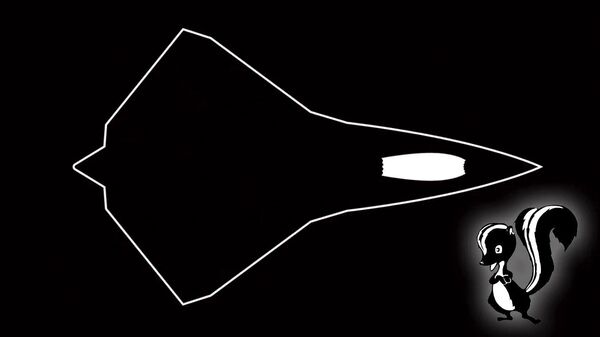 Чертеж самолета, опубликованный отделом перспективных проектов Lockheed Skunk Works