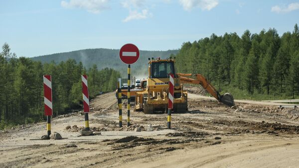 Ремонт федеральной автомобильной дороги А360 Лена Большой Невер - Якутск в Амурской области