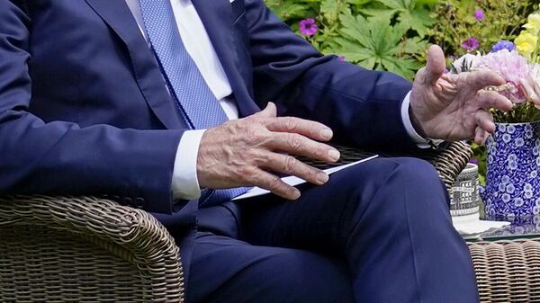 Президент США Джо Байден и премьер-министр Великобритании Риши Сунак во время встречи в Лондоне. 10 июля 2023