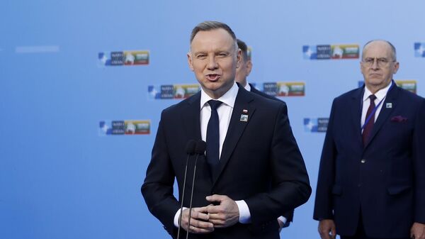 Президент Польши Анджей Дуда на саммите НАТО в Вильнюсе