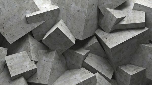 Кубики бетона