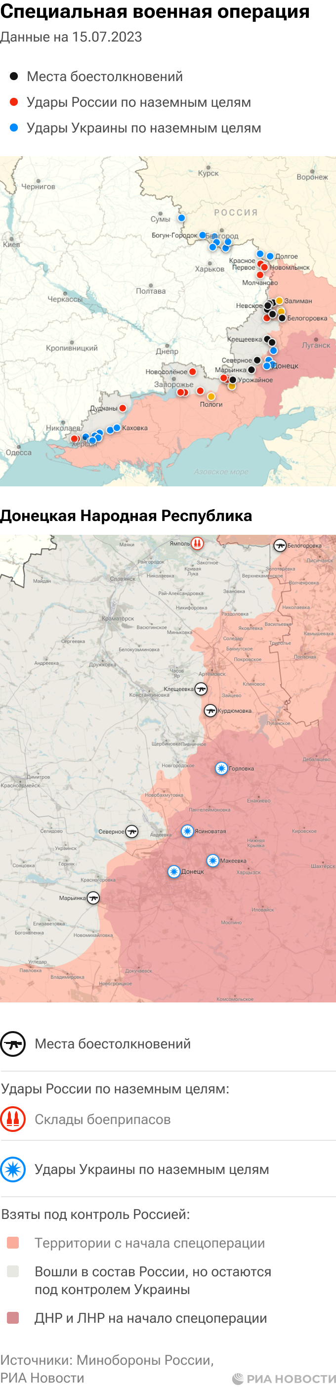 Карта боевых действий на украине на сегодня русвесна