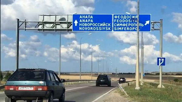 Ситуация на выезде из Керчи в сторону Симферополя после ЧП на Крымском мосту