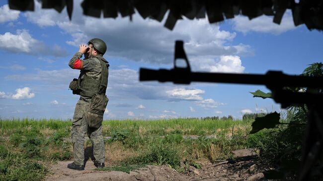 Военнослужащий в зоне проведения спецоперации