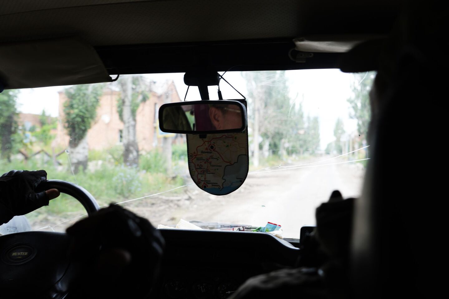 По дороге на позиции По дороге на позиции