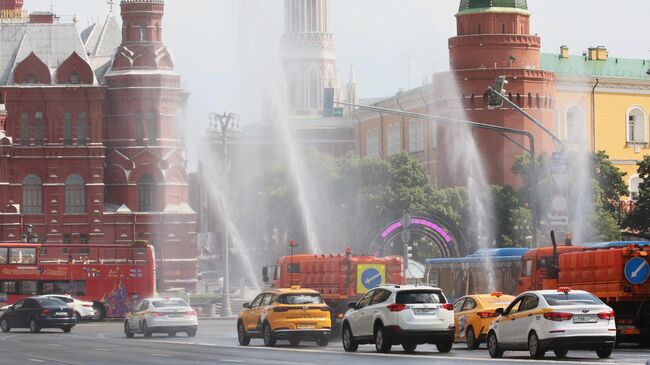 Жаркая погода в Москве